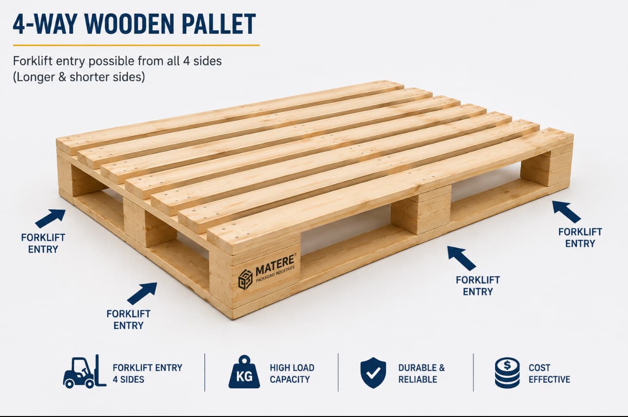 Four-Way Industrial Entry Pallet
