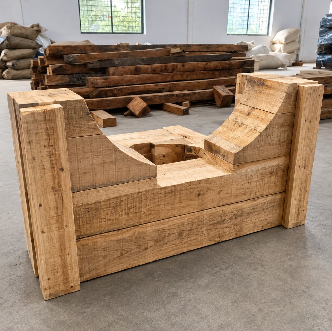 Cable Drum Heavy Timber Saddle