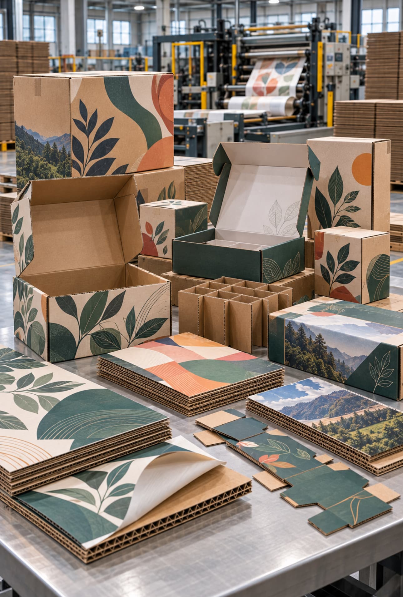 Custom Printed Packaging Production