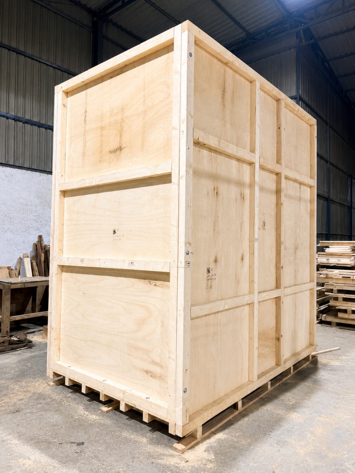 Heavy Industrial Enclosed Wooden Box